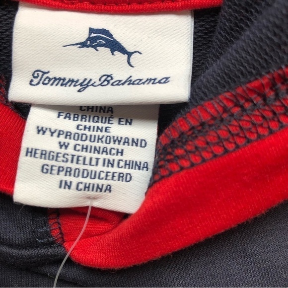 Tommy Bahama Long Sleeve Hoodie T-shirt Blue Red Size 2T - Picture 6 of 8